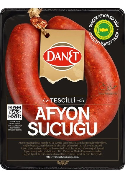 Tescilli Afyon Sucuğu Fermente 300 G 2 Li