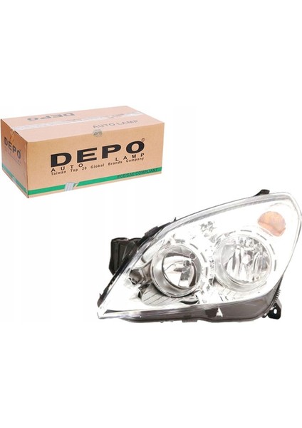 Opel Astra H Sol (Şöför Tarafı) Kromlu Far Depo Marka