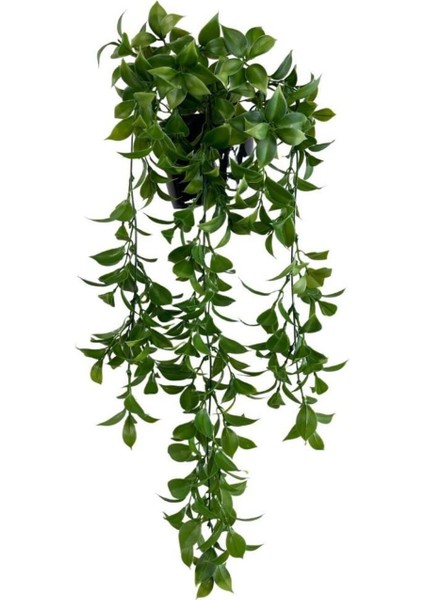 Tekno Trust Yapay Çiçek Saksıda Sarkan Fejka Yeşil Limon Yaprağı Yapay Sarmaşık 60CM