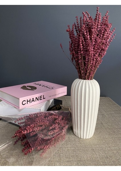 Gerçek kuru lavanta çiçeği, dayanıklı ve şoklanmış, 100 gr, pembe renkli.