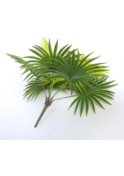Mor Yapay Çiçek Yelpaze Palm Demet 50x40cm Salon Dekorasyonu