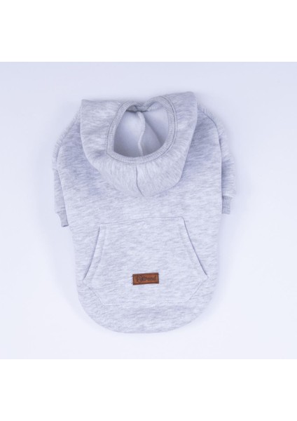 Gri Kanguru Cepli Kedi-Köpek Hoodie- Sweatshirt Kedi Köpek Kıyafeti fırsatları