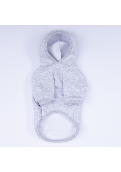 Gri Kanguru Cepli Kedi-Köpek Hoodie- Sweatshirt Kedi Köpek Kıyafeti indirimleri