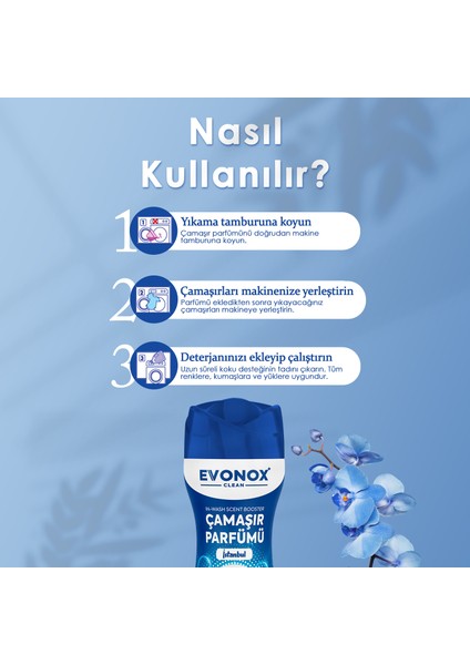 Clean Granül Çamaşır Parfümü & Çamaşır Yumuşatıcı Istanbul 210 gr