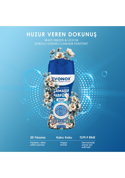 Clean Granül Çamaşır Parfümü & Çamaşır Yumuşatıcı Istanbul 210 gr