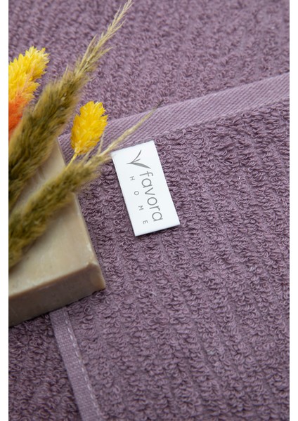 Line Luxury 2li El Yüz Havlusu 50x90 - Mürdüm fırsatları