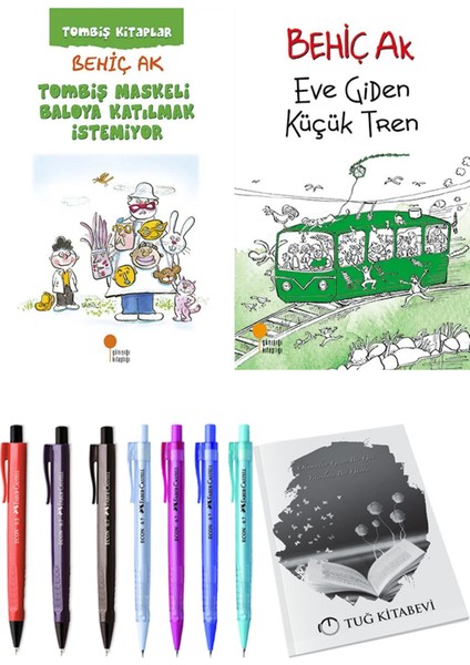 Eve Giden Küçük Tren ve Tombiş Maskeli Baloya Katılmak İstemiyor 2'li Set - Kalem