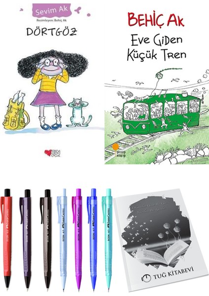 Eve Giden Küçük Tren ve Dörtgöz 2'li Set - Kalem