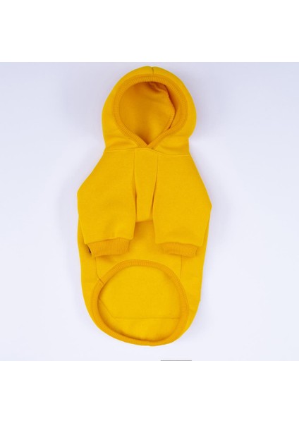 Sarı Kanguru Cepli Kedi-Köpek Hoodie- Sweatshirt Kedi Köpek Kıyafeti fırsatları