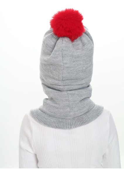 Kız Çocuk Bere Boyunluk Kar Maskesi 4-10 Yaş modelleri