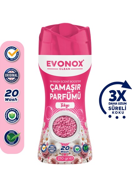 Clean Granül Çamaşır Parfümü & Çamaşır Yumuşatıcı Tokyo 210 gr