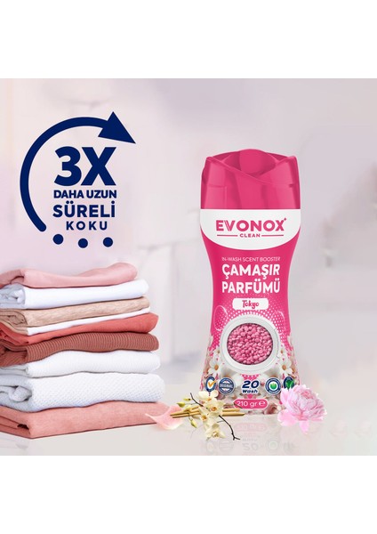 Clean Granül Çamaşır Parfümü & Çamaşır Yumuşatıcı Tokyo 210 gr