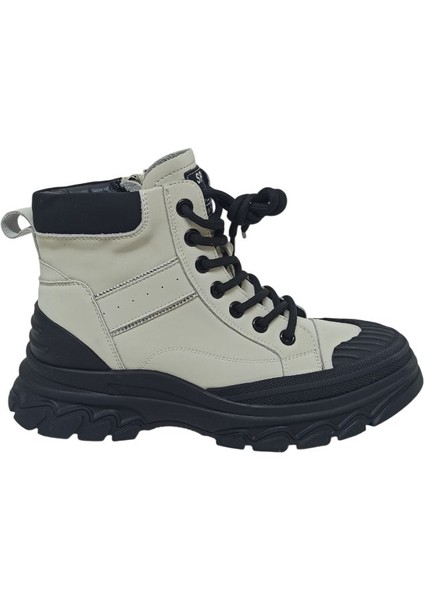 Siyah Kadın Sneaker Bot Ayakkabı