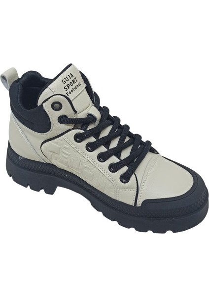 Siyah Kadın Sneaker Bot Ayakkabı