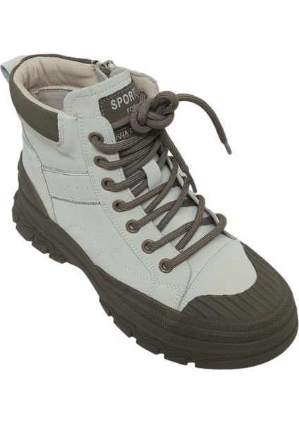 Bej Kadın Sneaker Bot Ayakkabı fiyatları