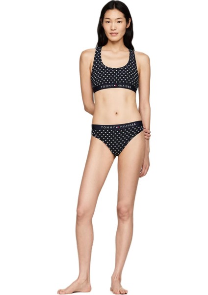 Kadın Mavi Unlined Bralet Print UW0UW04148 fiyatları