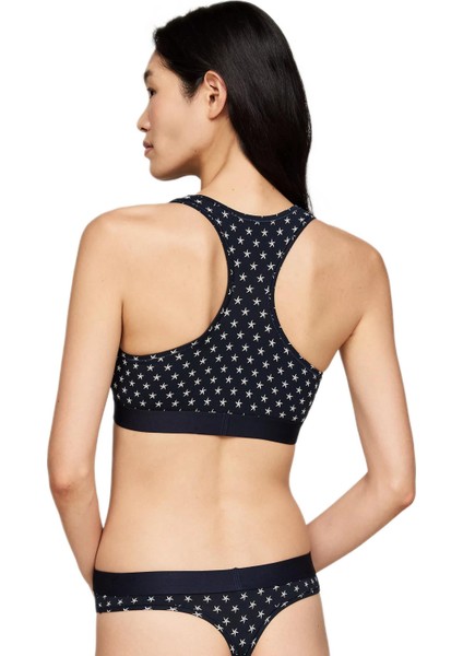 Kadın Mavi Unlined Bralet Print UW0UW04148 fırsatları