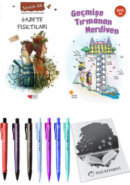 Geçmişe Tırmanan Merdiven ve Gazete Fısıltıları 2'li Set - Kalem