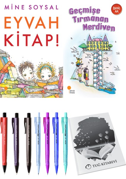 Geçmişe Tırmanan Merdiven ve Eyvah Kitap! 2'li Set - Kalem