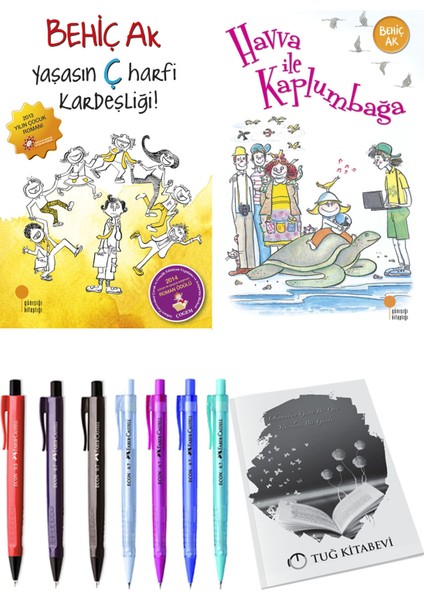 Havva ile Kaplumbağa ve Yaşasın Ç Harfi Kardeşliği 2'li Set - Kalem