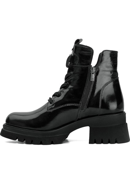 Elit DK2322 Kadın Deri Topuklu Bot Siyah modelleri