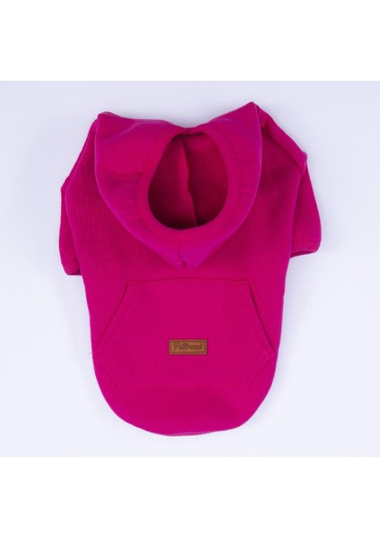 Pembe - Fuşya Kanguru Cepli Kedi-Köpek Hoodie- Sweatshirt Kedi Köpek Kıyafeti indirimleri