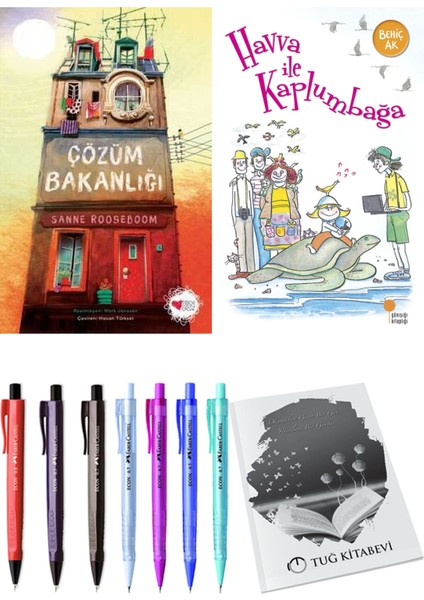 Havva ile Kaplumbağa ve Çözüm Bakanlığı 2'li Set - Kalem