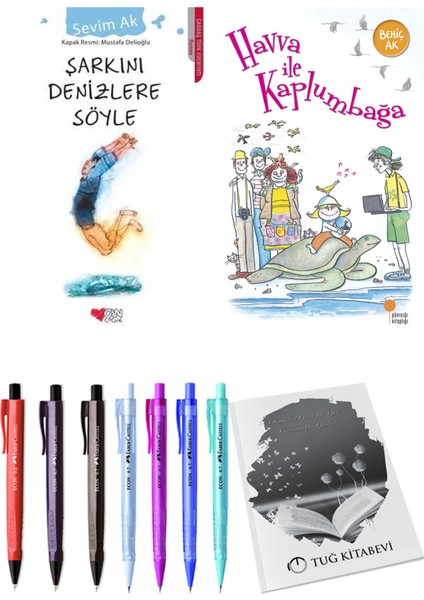 Havva ile Kaplumbağa ve Şarkını Denizlere Söyle 2'li Set - Kalem
