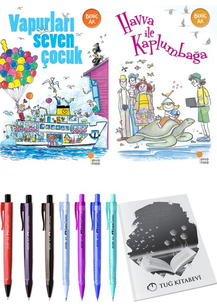 Havva ile Kaplumbağa ve Vapurları Seven Çocuk 2'li Set - Kalem