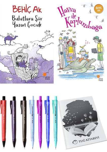 Havva ile Kaplumbağa ve Bulutlara Şiir Yazan Çocuk 2'li Set - Kalem