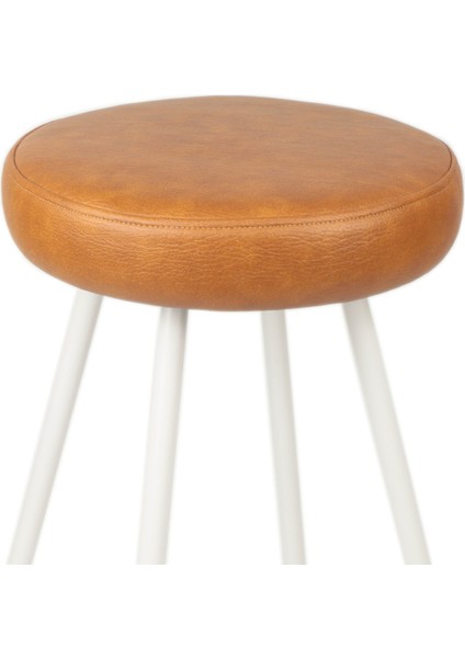 Tabure Sandalye Bar Taburesi Taba Suni Döşeme Oturma Yeri Beyaz Demir Ahşap Topuz modelleri