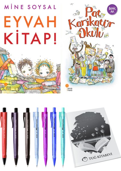 Pat Karikatür Okulu ve Eyvah Kitap! 2'li Set - Kalem