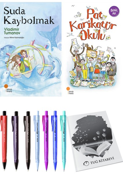 Pat Karikatür Okulu ve Suda Kaybolmak 2'li Set - Kalem