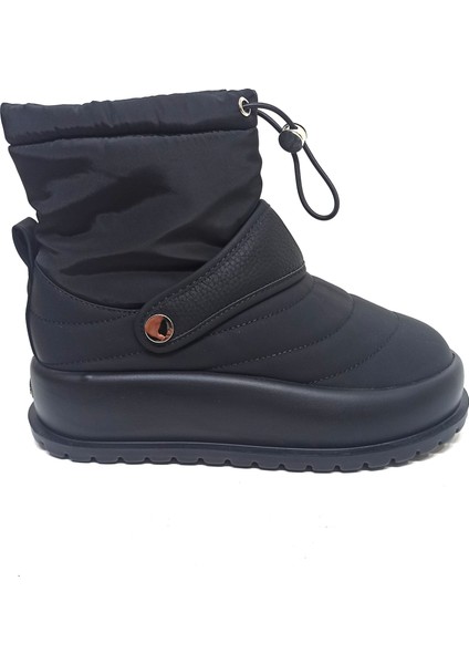 Siyah Kadın Sneaker Bot Ayakkabı