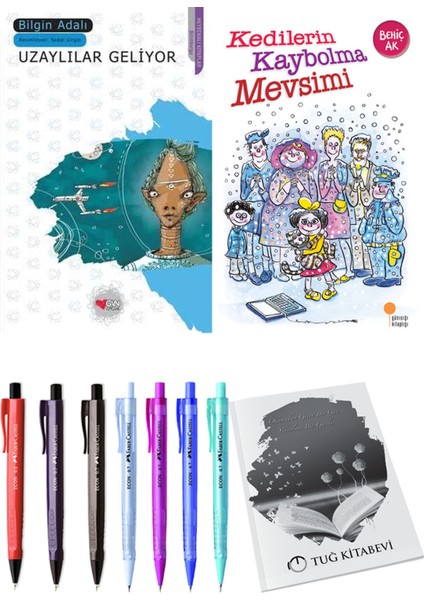 Kedilerin Kaybolma Mevsimi ve Uzaylılar Geliyor 2'li Set - Kalem