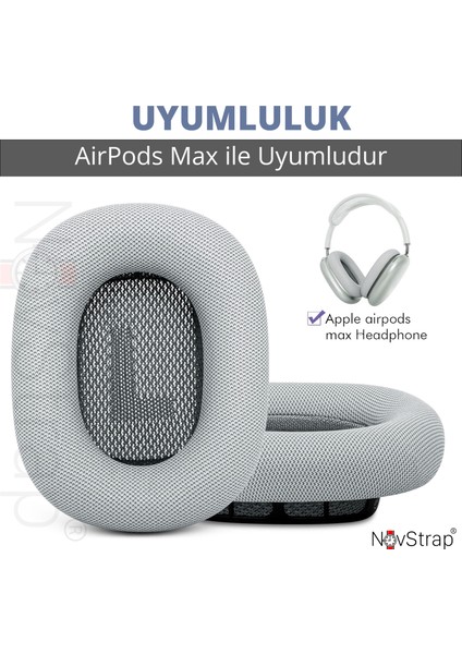 Apple Airpods Max Ile Uyumlu Yedek Kulaklık Yastığı Pedi Süngeri Protein Deri Magnetic