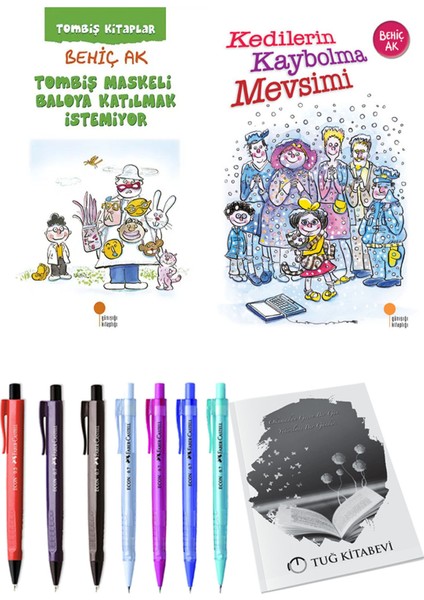 Kedilerin Kaybolma Mevsimi ve Tombiş Maskeli Baloya Katılmak İstemiyor 2'li Set - Kalem