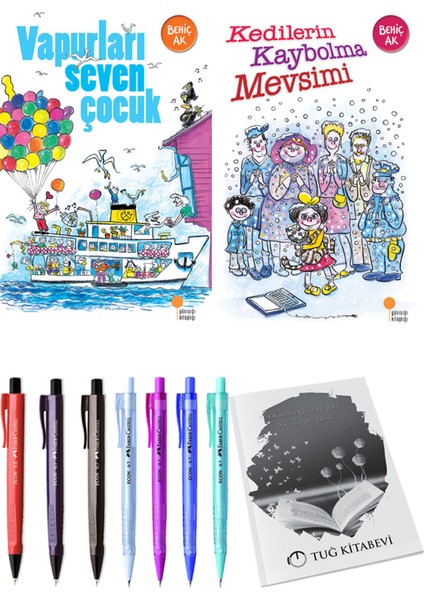 Kedilerin Kaybolma Mevsimi ve Vapurları Seven Çocuk 2'li Set - Kalem