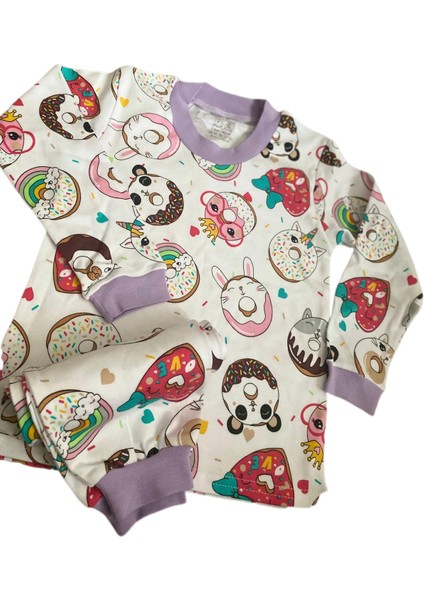 Kız Çocuk Pijama Takımı (3-6 YAŞ) Pamuktan Sevimli Karakterler fiyatları