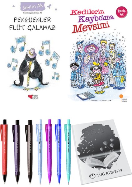 Kedilerin Kaybolma Mevsimi ve Penguenler Flüt Çalamaz 2'li Set - Kalem