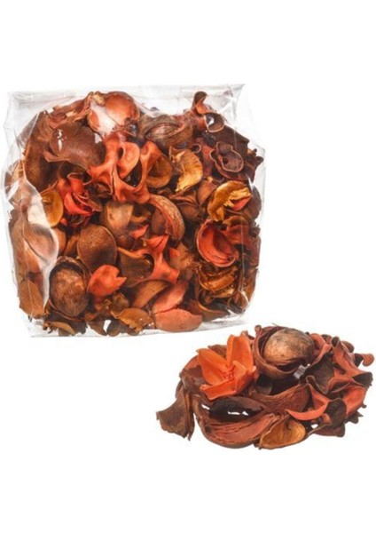 Turuncu renkli, tatlı meyve kokulu, 90 gr kuru yapay çiçek yaprakları