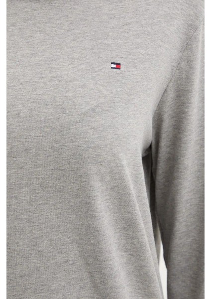 Tommy Hilfiger Kadın Gri Pijama Takımı ( Göz Bandı Hediyeli ) UW0UW05639