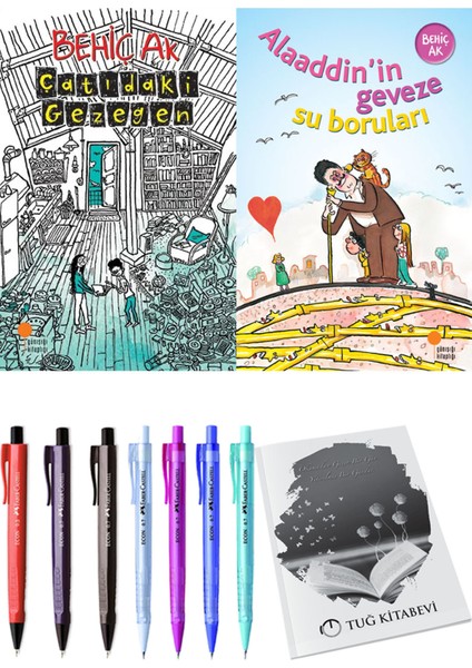 Alaaddin’in Geveze Su Boruları ve Çatıdaki Gezegen 2'li Set - Kalem
