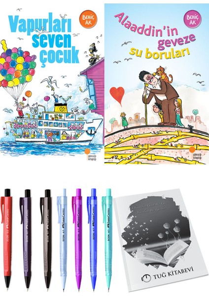 Alaaddin’in Geveze Su Boruları ve Vapurları Seven Çocuk 2'li Set - Kalem