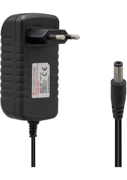 12 Volt - 2 Amper 5.5*2.5 mm Uçlu Plasti̇k Kasa Pri̇z Ti̇pi̇ Adaptör