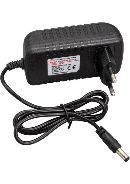 12 Volt - 2 Amper 5.5*2.5 mm Uçlu Plasti̇k Kasa Pri̇z Ti̇pi̇ Adaptör