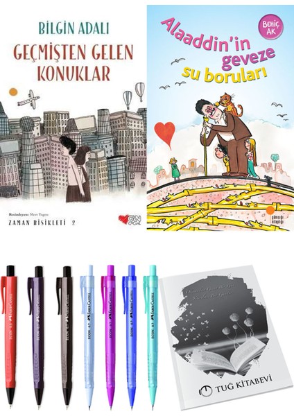 Alaaddin’in Geveze Su Boruları ve Zaman Bisikleti 2 Geçmişten Gelen Konuklar 2'li Set - Kalem