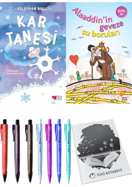 Alaaddin’in Geveze Su Boruları ve Kar Tanesi 2'li Set - Kalem