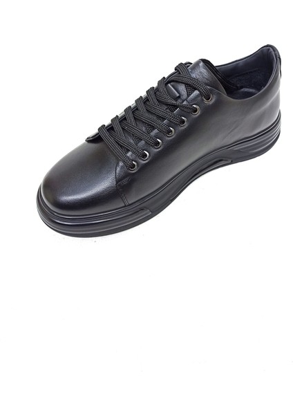 Siyah Deri Erkek Sneaker Spor Ayakkabı fiyatları