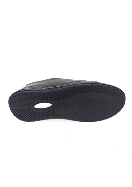 Siyah Deri Erkek Sneaker Spor Ayakkabı indirimleri